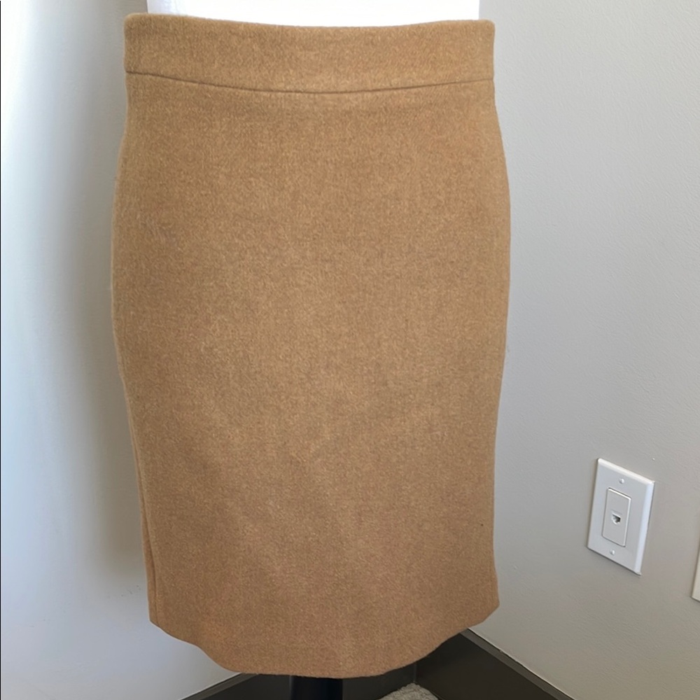 Elegant Camel Pencil Skirt